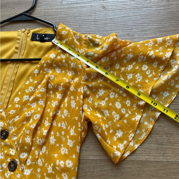 Lulus After Bloom Delight Golden Floral Midi Dress - Picture 7 of 9